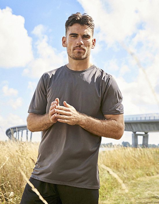 Chemise de sport homme 'Performance' à manches courtes Lime - 3XL