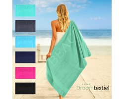 Droomtextiel® Beach Strandlaken xxl 100x200 cm - Sea Green - 100% Zacht Katoen - Sterke Kwaliteit