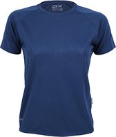 Damessportshirt 'Tech Tee' met korte mouwen Navy - XS