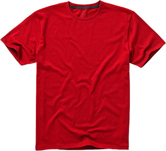 Heren T-shirt 'Nanaimo' met ronde hals Red - XS