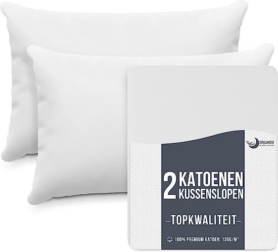 Taies d'oreiller (Set de 2) - Pour Coussins 50 x 70 cm - Katoen