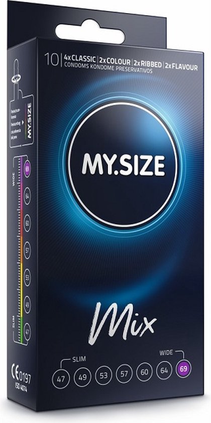 Préservatifs MY.SIZE Mix 69 mm - 10 pièces