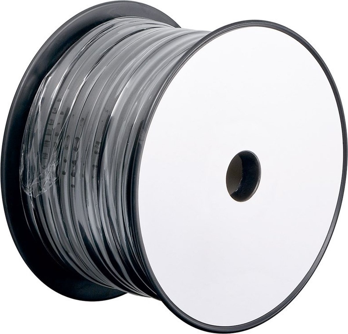 Telefoonkabel 4-aderig op rol - CCA (AWG28) / zwart - 100 meter