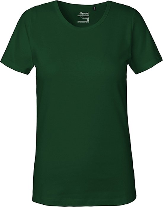 Fairtrade Ladies´ Interlock T-Shirt met korte mouwen Bottle Green - XXL