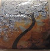 Kussenhoes - Decoratieve kussenhoes 45x45 cm - Bloemenboom