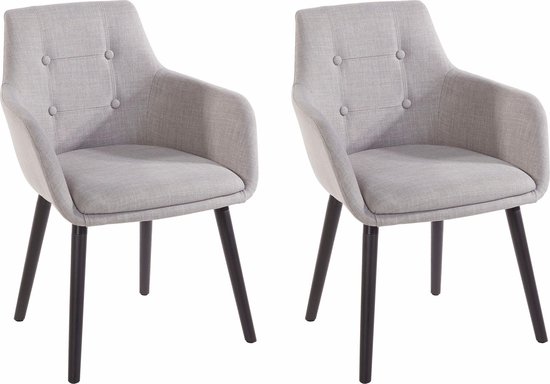 Set van 2 eetkamerstoelen - Fluweel en massief hout - Hoge rugleuning met ruitpatroon - Beige Set van 2 eetkamerstoelen - Fluweel en massief hout - Hoge rugleuning met ruitpatroon - Beige
