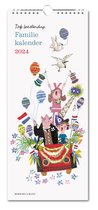 Bekking & Blitz - Familieplanner 2024 - Fiep Westendorp Familiekalender 2024 - Wandmodel met ophangoog - Maandoverzicht op 1 pagina - Ruimte voor de planning van 5 personen