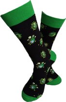 Verjaardag cadeau - Virus sokken - Corona - Ziek - vrolijke sokken - Beterschap cadeau - aparte sokken - grappige sokken - leuke dames en heren sokken - moederdag - vaderdag - Socks waar je Happy van wordt - Maat 41-46