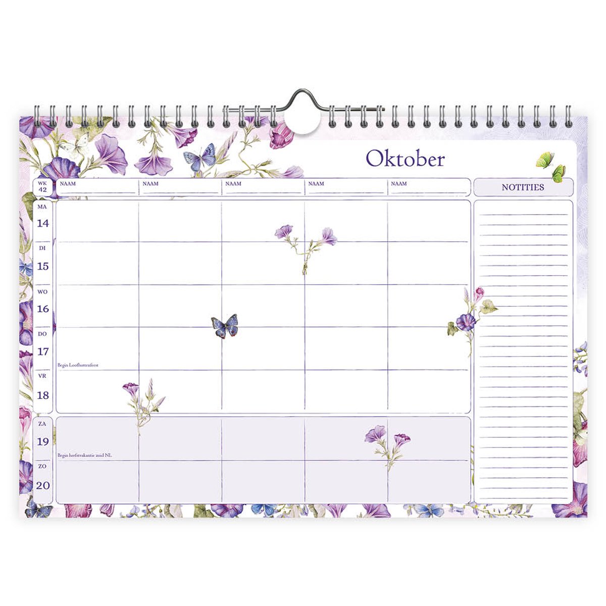 Janneke Brinkman Salentijn Familie week notitiekalender 2024 Orchidee