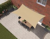 Kopu® Toile d'ombrage Rectangle 3x5 m Imperméable - Toile solaire - Sable