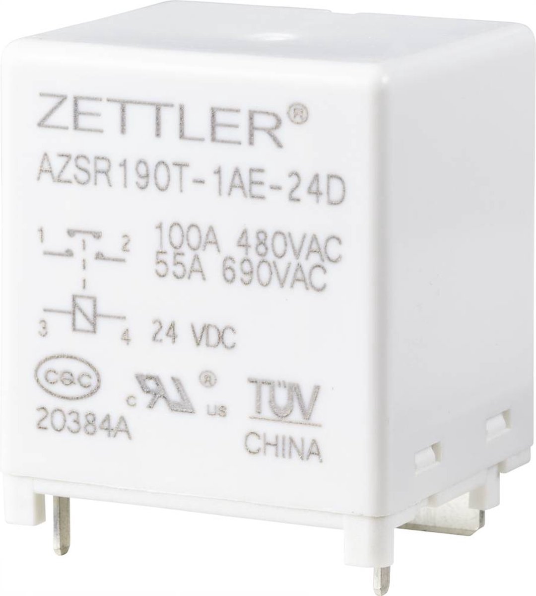 Zettler Electronics Zettler electronics Powerrelais 24 V/DC 100 A 1x NO 1 stuk(s)
