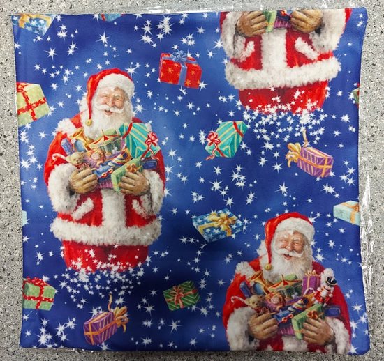Kussenhoes - Decoratieve kussenhoes 45x45 cm - Kerstkussen - Zachte stof - kerst 17