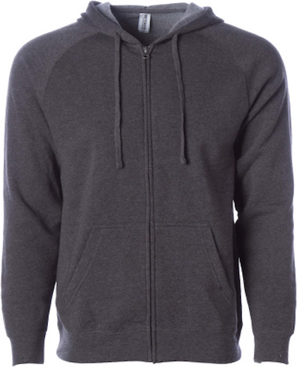 Unisex Midweight Special Blend Zip Hoodie Carbon - S