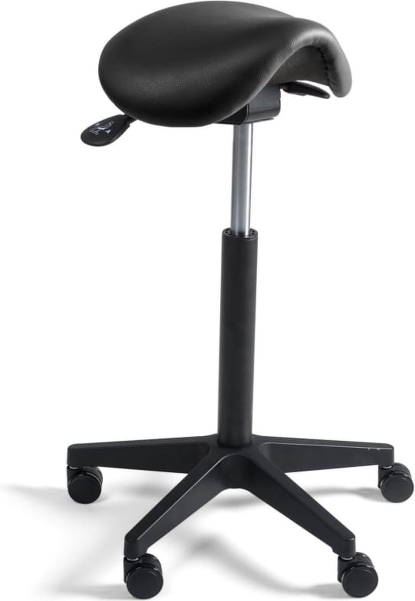 Workliving Zadelkruk Compact - PVC Zitting - Nylon onderstel - Bureaukruk