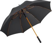Fare Style 2384 xxl windproof stokparaplu zwart oranje 130 centimeter stormparaplu windproof stormbestendig windbestendig
