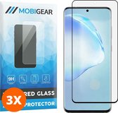 Mobigear Screenprotector geschikt voor Samsung Galaxy S20 Glazen | Mobigear Curved Screenprotector - Case Friendly - Zwart (3-Pack)