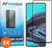 Mobigear Screenprotector geschikt voor OPPO Reno Z Glazen | Mobigear Premium Screenprotector - Case Friendly - Zwart (3-Pack)