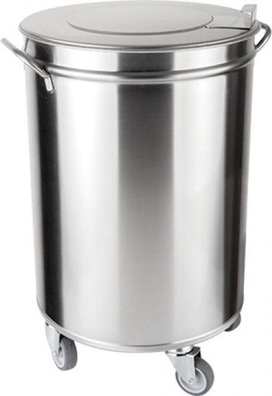 Roestvrijstalen portiebak met deksel - commerciële container voor hete