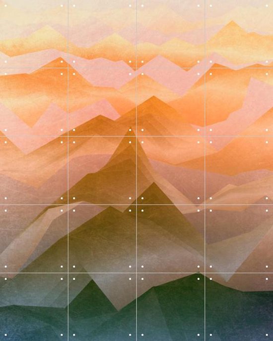 IXXI Top of the World Sunrise - Wanddecoratie - 100 x 80 cm