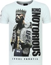 King Notorious - Slim fit T shirt Mannen - 6324Z - Wit