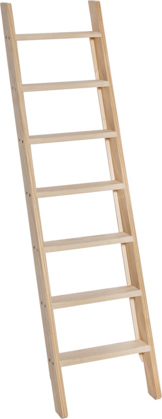 Foto: Zoldertrap 7 treden stahoogte 343 cm houten ladder molenaarstrap grenen trap