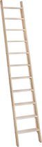 Zoldertrap - 11 treden - Stahoogte 208 cm - Houten ladder - Molenaarstrap - Grenen trap
