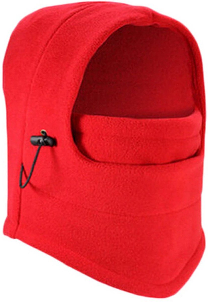 *** Balaclava Fleece Bivakmuts Volwassenen Unisex One Rood