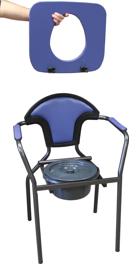 Almepro Toiletstoel Blauw in hoogte verstelbaar - Almepro