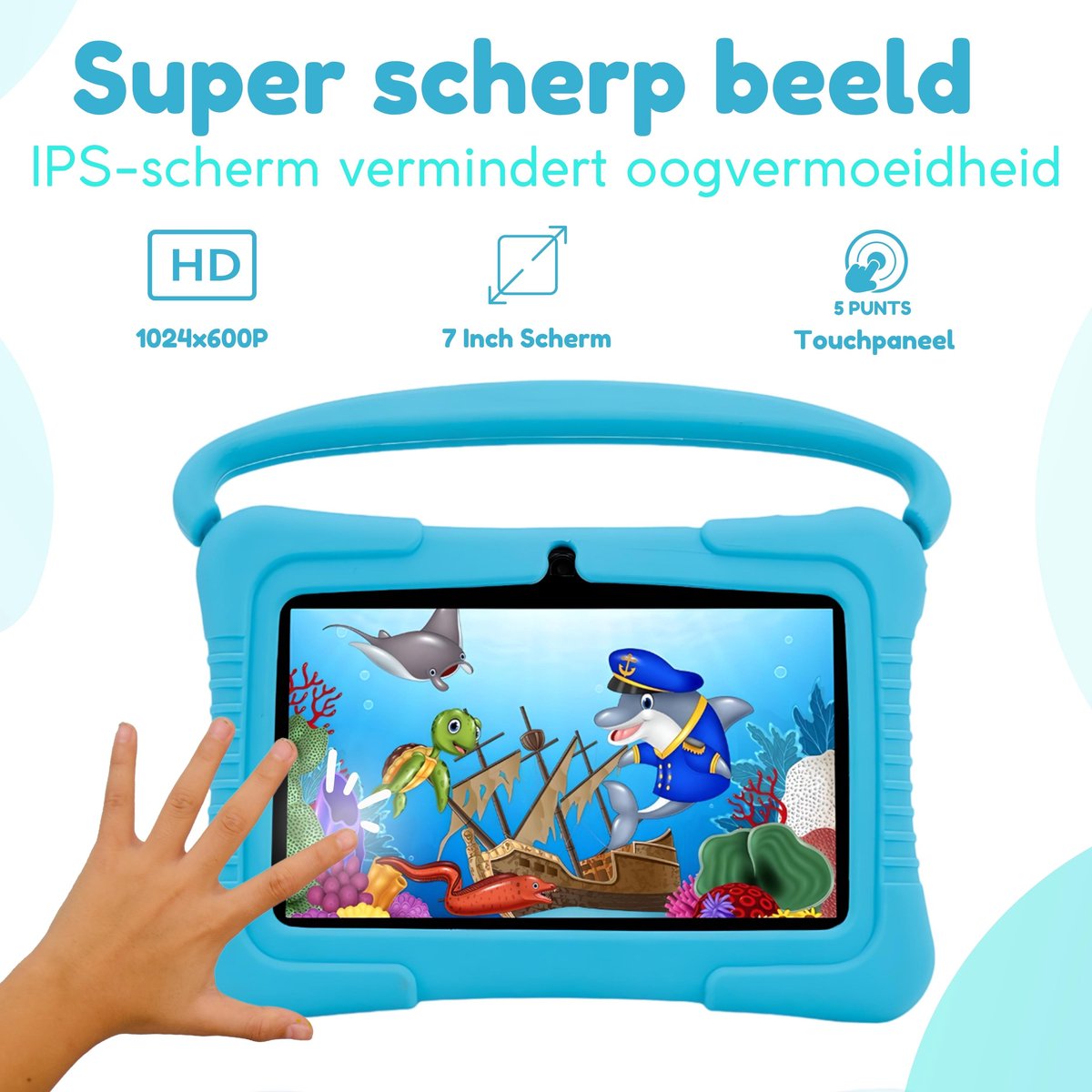 Tablette Enfant GØDLY® - Tablette - 7 Pouces - Modèle 2023 - Android 10.0  