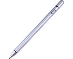 DrPhone Ultima - Actieve Capacitieve Stylus Pen - Digitizer - 1.45mm Koperen Punt - Slaapmodus - 10 uur - Magnetisch Dop - Geschikt voor iPad Pro 11 / 10.5 / iPad Air 10.2 / 9.7 iPad Mini - IOS / Android Samsung Tab - Surface - Zilver