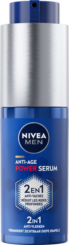 NIVEA MEN Anti-Age 2in1 Power Serum - Rijpere huid - Met hyaluronzuur ...