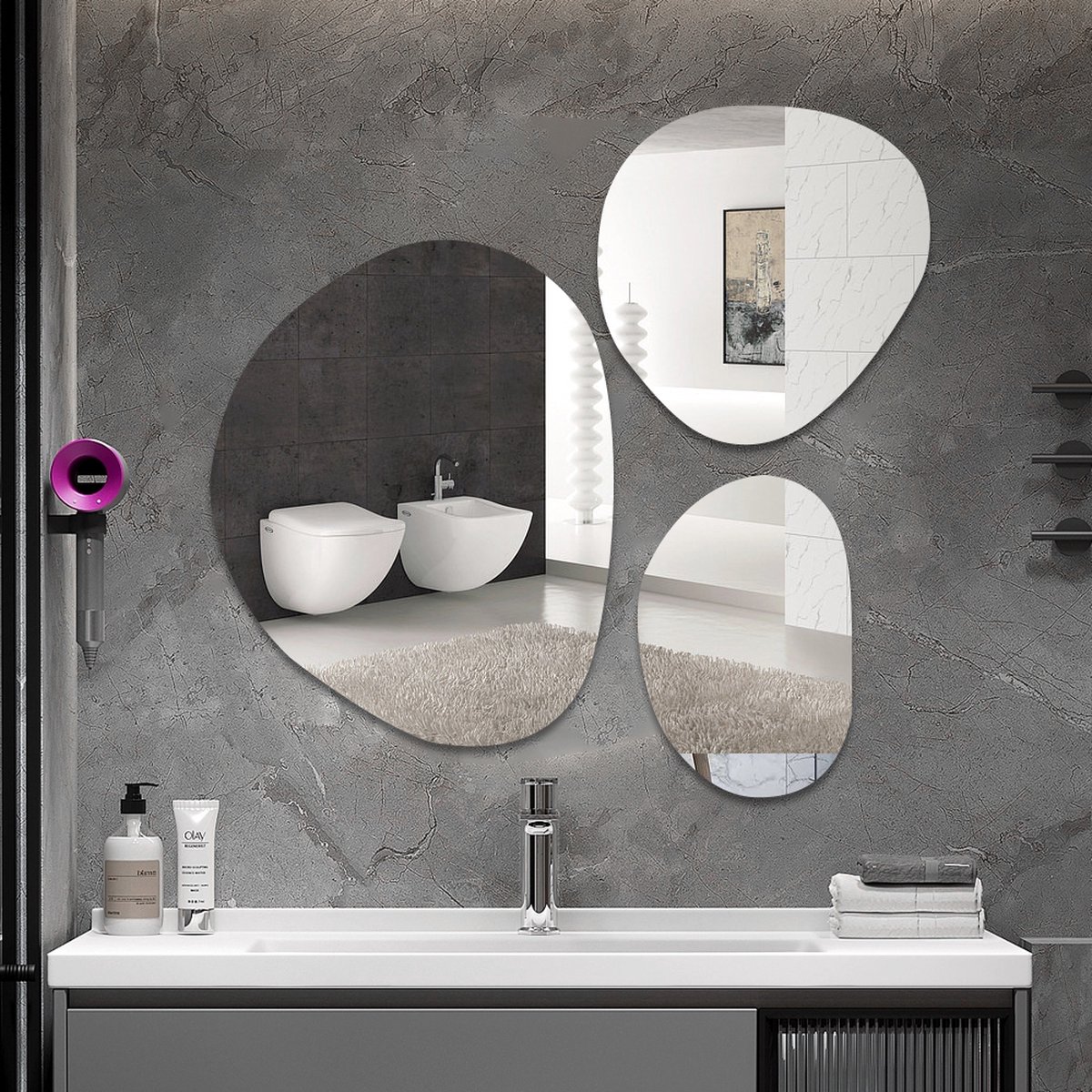 Miroir Rectangulaire sans Cadre 40x60 cm