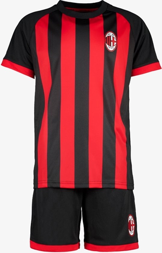 Foto: Ac milan tweedelig kinder sport set rood zwart maat 140 146