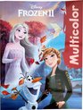 Disney Frozen 2 - Kleurboek - 32 pagina's met 17 kleurplaten en 17 gekleurde illustraties - Anna - Elsa - Olaf - Rood - Prinsessen - Verjaardag - kado - cadeau