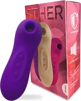 Sther Luchtdruk Vibrator Met Vibratie - Fluisterstil en discreet - Vibrators Voor Vrouwen - Clitoris Stimulator - Ook voor koppels - Zuiger - Sex Toys - Vibrators