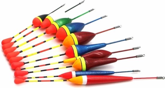 Set de flotteurs - 10 pièces - flotteurs - carpe - pêche à la ligne - corégone