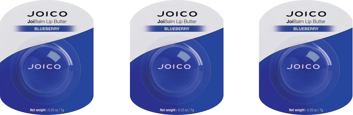 Joico JoiBalm Lip Butter 3 stuks BLUEBERRY 7g