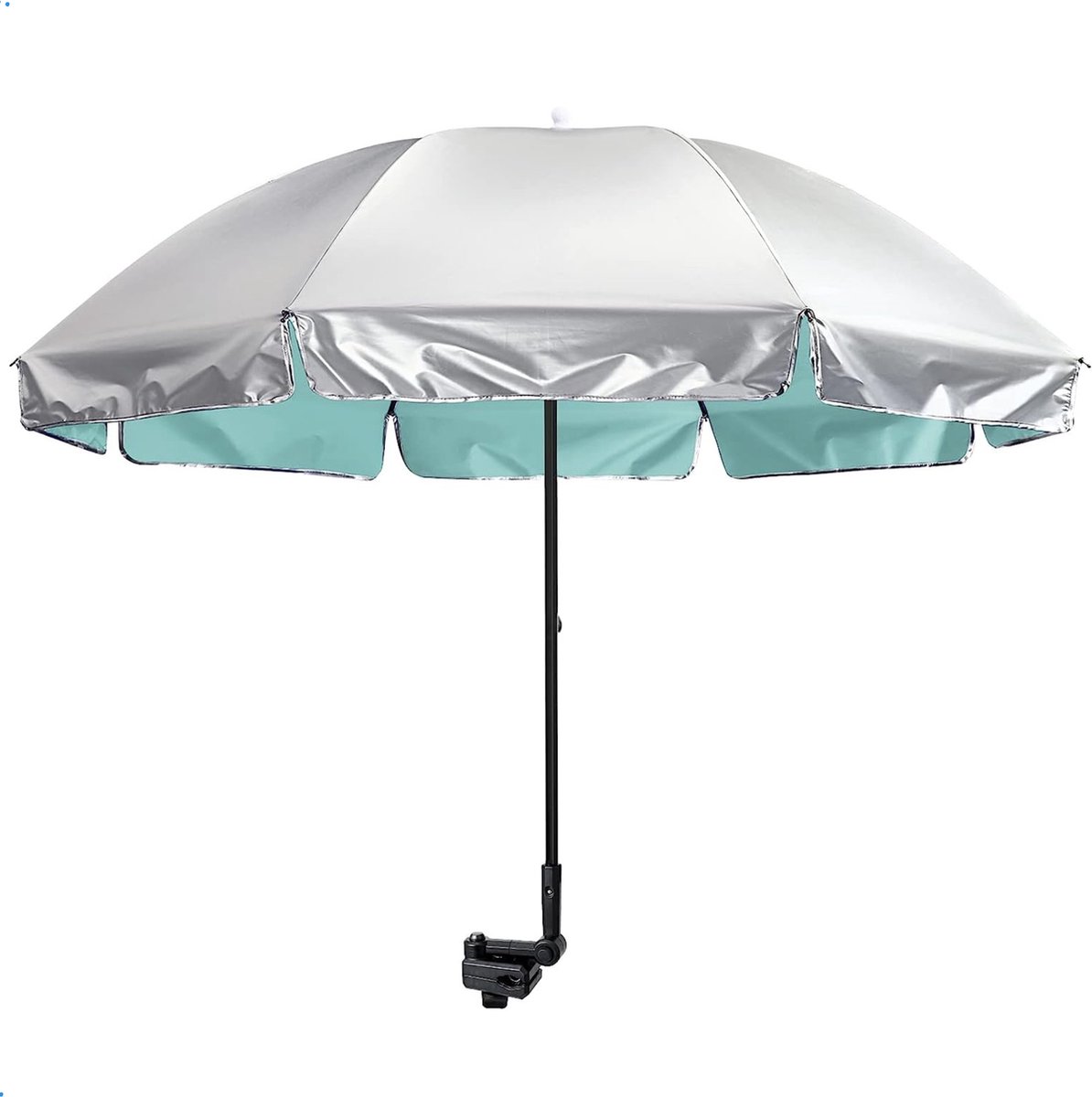 Parasol voor Stoel met Klem INCL. Hoes - UPF 50+ - Strandstoelen - Bolderkar - Rolstoel