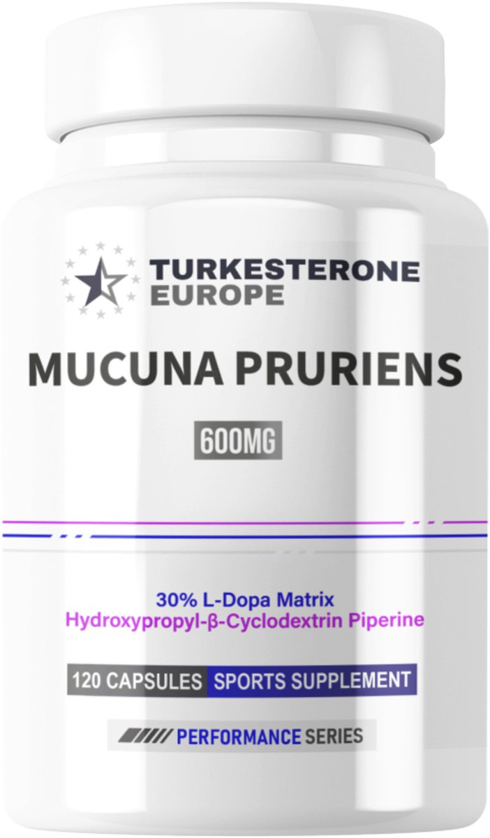 Mucuna Pruriens 30% L-Dopa met HydroPerine™ - 120 Capsules (600mg)- Apex