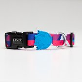 Lindo Dogs - Pink Dream - Luxe halsband hond - Roze - L - (46 - 70 cm x 2,5cm)