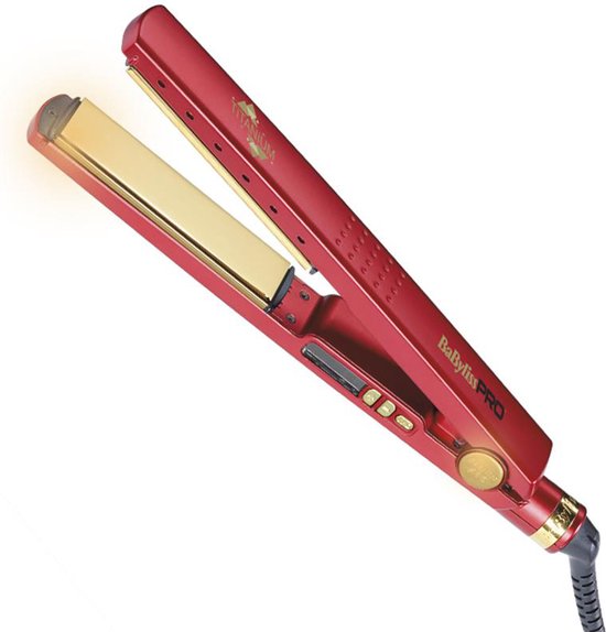 Foto: Babyliss red titanium stijltang 60w