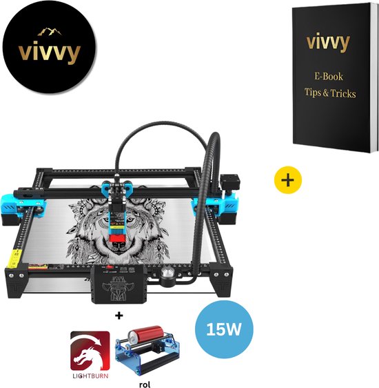 Machine de gravure laser - Découpe laser avec option d'application - Kit de  gravure... | bol.com