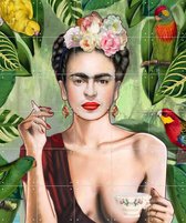 IXXI Frida Con Amigos - Wanddecoratie - Zomer - 100 x 120 cm