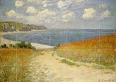 IXXI Path in the Wheat - Pourville - Claude Monet - Wanddecoratie - 100 x 140 cm