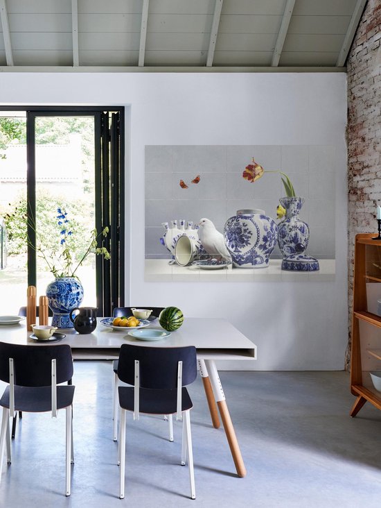 IXXI Royal white, Sander van Laar - 140 x 100 cm - Gratis ophangtool - Grote wanddecoratie en posters - Klassiek, Fotografie, Decoratieve kunsten