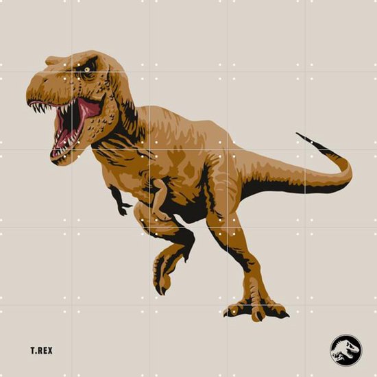 IXXI T-Rex - Wanddecoratie - Kinderen - 100 x 100 cm