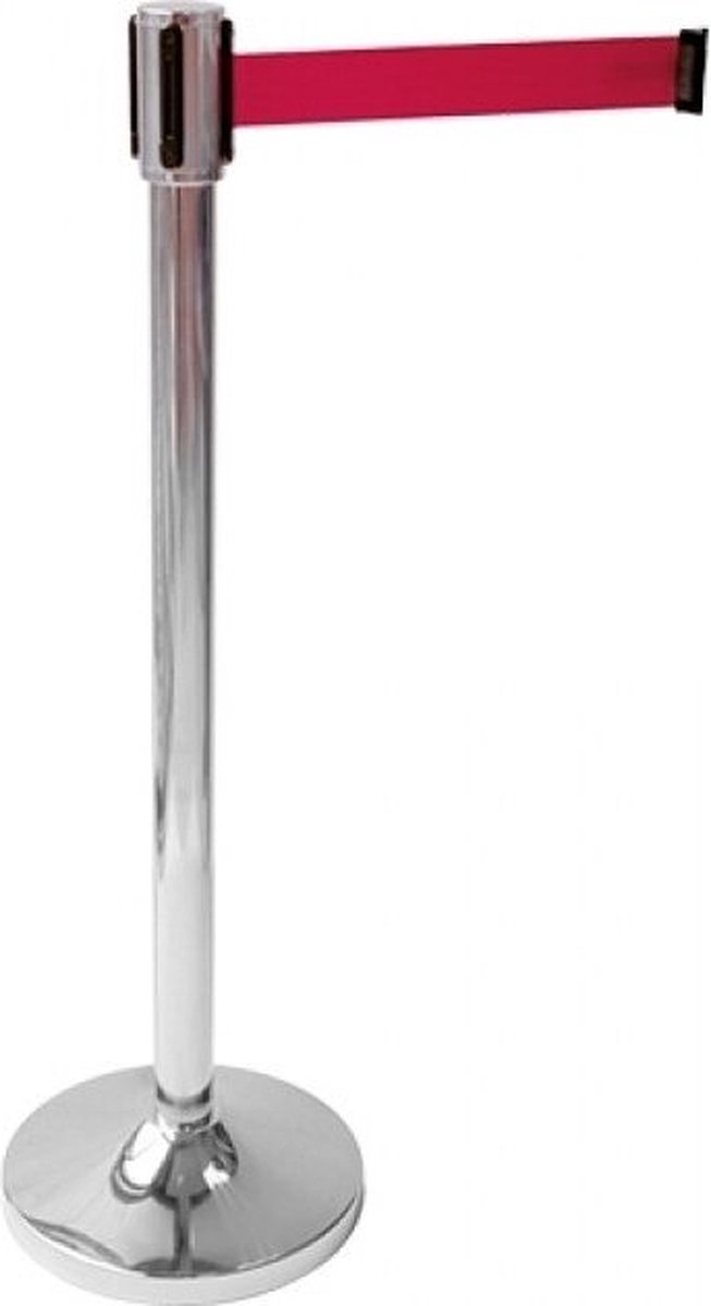 Afzetpaal uitrekbare band van 200cm rood