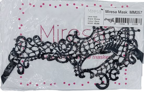 Kanten masker voor dames, zwart, kant, oogmasker, kostuum, Halloween