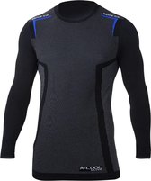 Sparco K-Carbon Thermoshirt - Zwart/Blauw - XXS