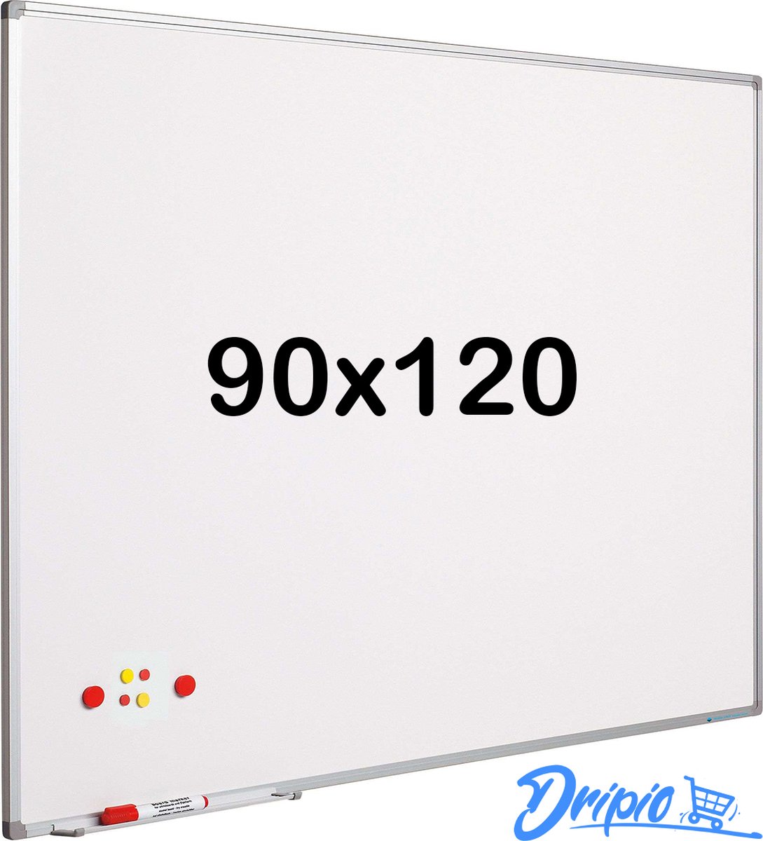 Duerté - Tableau blanc magnétique XXL avec Marqueurs - 100X70 CM avec gomme  - Ensemble